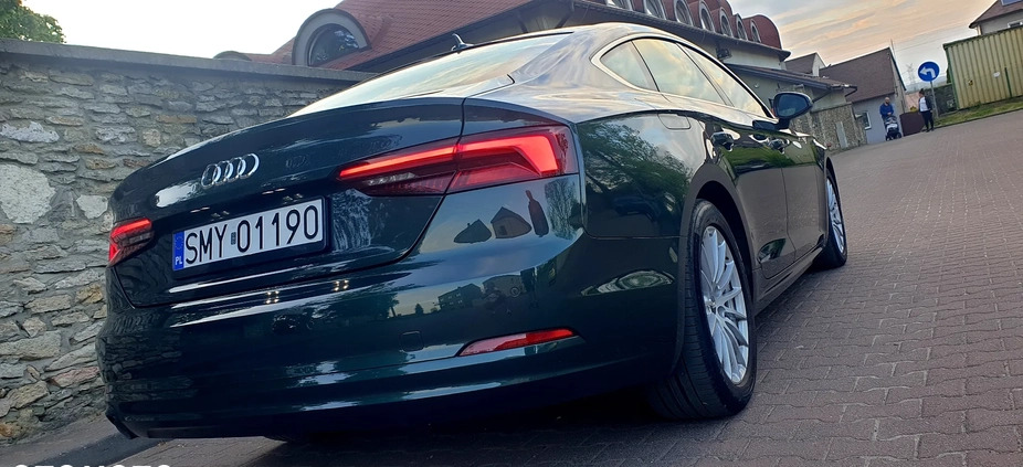 Audi A5 cena 95900 przebieg: 108300, rok produkcji 2019 z Myszków małe 407